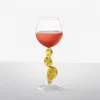 Verres à vin tasses en verre et tasses Cactus Cactus Importé italien ichendorf créatif à la main