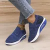 Dress Shoes 2022 Women Sneakers Platform Shoes Breathable Wedge Heel Women's Shoes Soft Bottom Female Shoes Plus Size Shoes Women T230818