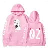 Women's Hoodies 2023 Anime Darling In The Franxx Zero Two Hoodie Hip Hop Manga Sweatshirts Pullover Streetwear Tops Women