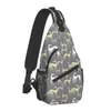 Sacs d'école Soupigons gris Crossbodybody Sling Backpack Men Men de grishound personnalisé Sac à poitrine d'épaule pour le voyage de voyage Day Pack 230817