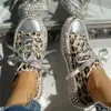 SURET BUTY COMURE KOBIET LOPARD Buty płócienne Buty swobodne koronki o niskiej wysokiej topu Basket Femme Plus Size Damskie buty Spring Summer T230818