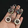 Pendant Necklaces Exquisite Bicycle Abalone Shell Charms Natural For Women Jewelry Making Necklace Accessories 40x56mm