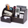 Étuis à crayons 7 compartiments grand porte-stylo bureau organisateur de bureau en cuir PU boîtes de rangement à tiroirs papeterie conteneur pour pot étui 230818