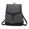 Sacs d'école Fashion Women Backpack for Style Leather Sac College Simple Design Young Girls Casual Daypacks MOCHILA FEMME