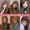 Syntetyczne peruki syntetyczne z grzywką długie proste brązowe/lniane kolor lolita anime impreza cosplay codzienne peruki dla kobiet Włókno HKD230818
