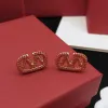 Brincos de diamante de luxo para mulheres designer de luxo pérola cristal studs mulheres ouro inicial amor jóias clássico brinco presente de casamento novo