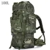 Skolväskor 100l stor kapacitet män militär ryggsäck högkvalitativ vattentät förtjockad oxford ryggsäckar resväska med regntäck 230817