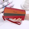 Portefeuille portefeuille de cartes de sac de portefeuille féminin avec concepteur de poche de pièce de luxe dames rose organisateur de cartes en cuir portefeuille