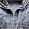 Женские куртки Wtempo Женщины с шпилиной шнурки с толчкой с длинным рукавом джинсовой пуговицы с толщиной штушкой Blue Black Jean Spring Awomm Outwear 230817