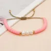 Strand Summer Beach Surfer Bracelet Freshwater Pearl Charmarmbanden Handgemaakte sieraden Gift voor vrouwen Tiener Girl Friendship Pulsera