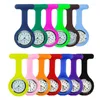 Montres de poche Fashion Silicone Watch Brooch Tunic Nursing Nurses Pendant Clip Quartz Decor Accessoire