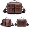 TOTES MEN MEN TOP SCHALT KOWNEHIDE EURNISCHE LEDERLEDERULDERSCHAFT SCHAGEN RETRO Anti-Diebstahl wasserdichte Crossbody-Reise-Sling-Messenger-Pack für männliche HKD230818