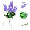 Couronnes de fleurs décoratives Branche de jacinthe de fleurs artificielles Faux arbustes de verdure en plastique pour la décoration de mariage à la maison Jardin Hôtel Mariage Anniversaire HKD230818