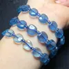 Bracciale naturale aquamarine bracciale blu cristallo reiki guarigione di alta qualità gioielli di moda pietra pregiata 1pcs