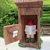 Decorações de jardim Livro do livro Gnome estátua escultura Esqueceu a resina de portas de fechamento engraçado