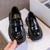 Sneakers Princess Spring Black Loafers Baby Boys School Metal Kids Fashion Casual Pu Glossy Children Cute Shoes J230818