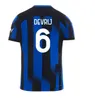 Inter Soccer Jerseys 23 24 Player Fans Maglia Milano Lukaku Lautaro Skriniar Barella Football Shirts Kids Kit 2023 2024 BASTONI GOSENS DZEKO BROZOVIC DE VRIJ JERSEY