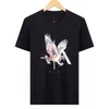 Axe Desinger Ubrania męskie koszule 100 bawełniane top tshirts swobodny wzór liter w klatce piersiowej drukowanie luksusowe oddychanie z krótkim rękawem rozmiar m xxxl moda