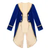 Jackets Toddler Kids Baby Boys Tailcoat Jacket Halloween Prince Cosplay Costume Long Sleeves Tuxedo Coat For Role Play Party Performance 230818