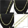 Kettingen 14K Geel reëel vast goud 8 mm Italiaanse linkketting ketting 24 inch drop levering 2022 sieraden kettingen hangers dhh14 dhvma