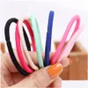 Hair Accessories 18Pcs/Sets Kids Color Tie Set Women Fashion Bands Trendy Hairband Elastic Sets Braid Drop Delivery Products Dhygb