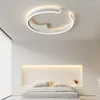 Lustres Chambre Décor Led Art Lustre Pendentif Lampe Lumière Moderne Anneau Chambre Cuisine Balcon Bureau Café Appartement Plafond