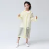 Ranquers Réutilisables Wterroproof Eva Répartition impatience pour enfants fille mignonne à capuche épaissi des vêtements de pluie extérieurs