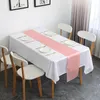 Table Cloth Wholesale 10PCS Satin Runner Hem Locking White Gold Color Banquet Wedding Decor 30x274cm