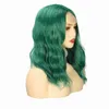 Sentetik peruklar kısa bob peruk sentetik gövde dalgası kısa bob zencefil pembe yeşil renkli parlak sentetik kıvrılma önceden koparılmış ısıya dayanıklı fiber hkd230818