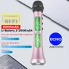 Microfoni Lewinner Professional Karaoke Microfono wireless s er microfono bluetooth portatile per telefono iPhone Handhell ​​Dynamic Mic 230816