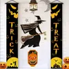 Inne imprezy imprezowe zapasy Halloween Decorations Banner Halloween imprezowy kurtyna Podstęp lub Banner Horror House Door Drzwi do wystroju Halloween 230817