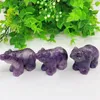 Figurine decorative 5 cm Naturale Purple Mica Orso Figurina Statue intagliata Statue Animal Fashion Ornament Art Art Regal 1pcs 1pcs