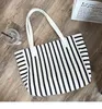 Evening Bags Korean Canvas Shoulder Shopper For Women Japanese Striped Student Tote Book Bag Large Female Handbags School Teacher Gift