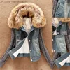 Women's Jackets 2019 Women Spring Denim Jacket faux fur Casual Clothing Overcoat Tops Female Jeans Coat Y200101 Z230818