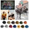 Bérets Cowboy Caps High Crown Bonne respirabilité Men Men de costume de Brim Sombrero spécial pour l'été extérieur