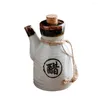 Zestawy naczyń stołowych ceramiczna butelka sosu sojowego w stylu japoński pojemnik płynny słoik słoik lecythus House Holder Home