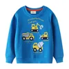 Pullover springen meters herfst winter kinderen s sweatshirts met applique verkopen jongens capuchon shirts kinderkleding tops 230818