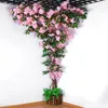 Decorative Flowers Artificial Cherry Blossom Tree Branch Silk Home Room Wedding Party DIY Decor