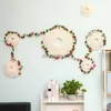 Dekoracyjne kwiaty wieńce 1pcs 45pcs Rose Flower Heads sztuczne kwiaty winorośl DIY WEDNIK WEDNIK FAKING Kwiat Domowe Dekor WACK WAKING Garland Rośliny HKD230818