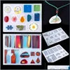 Molds Diy Jewelry Epoxy Resin Suit Bracelets Earrings Necklaces Pendants Rings 94 Pieces Drop Delivery Tools Equipment Ott5O