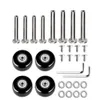 Tasonderdelen accessoires 24 stks/set kofferonderdelen assen dia40 mm/50 mm/60 mm stille reisbagage wielen casters reparatie vervangende assen 230818