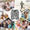 Мужские шорты Dalmatian Print Gym Black Spots Casual Beach Man Графическая спортивная одежда быстро сухую сухой бочонки подарок на день рождения