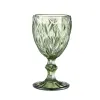 Verres à vin de 300 ml 10 oz de motif vintage de style européen lampe tachée en relief gobelets épais pour le mariage de la fête Nouveau