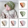 Visor Court Hoed Hoed Zomer Wijd rand 0-6y Baby Veter omhoog Hoeden Verstelbare bloemprint Princess UV Bescherming Baby's Kinderen Lace Sun Hat U06