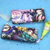 Lápis Bolsas de Anime Demon Slayer Lápis Caixa para crianças Organizador de bolsas de armazenamento de estudantes Bolsa de armazenamento para crianças Supplies de papelaria 230817