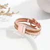 Braccialetti di fascino allelli Fashion geometric Circle Bracciale per donne eleganti gigante