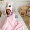 Handdoeken gewaden Baby Shower Gel Flanel Cape Cartoon Boy Girl Super Soft Hooded Spa Bath handdoek Baby Shower Gift Z230819