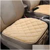 Siedzisko samochodowe Er Akcesorium przednie tylne tkaninę Zimą ciepłą poduszkę oddychającą obrońcą podkładkę wnętymi wnętrzem dostawa mobil dhplu