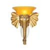 Lampe murale Retro Elephant Thai Resin Creative Personality Stairs El Living Room Aisle Home Ivory Lighting