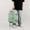 Duffel Bags Travel Duffels Backpack de Nylon Durável Mochila leve de alta capacidade com presentes de férias em cores sólidas com zíper